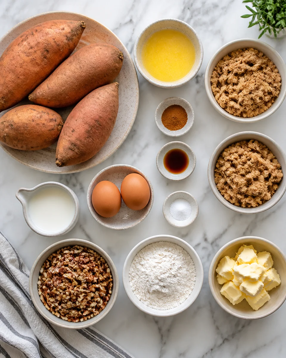 Easy Sweet Potato Casserole — Pecan
