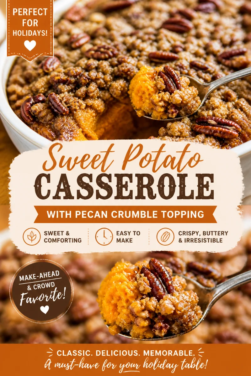 Easy Sweet Potato Casserole — Pecan