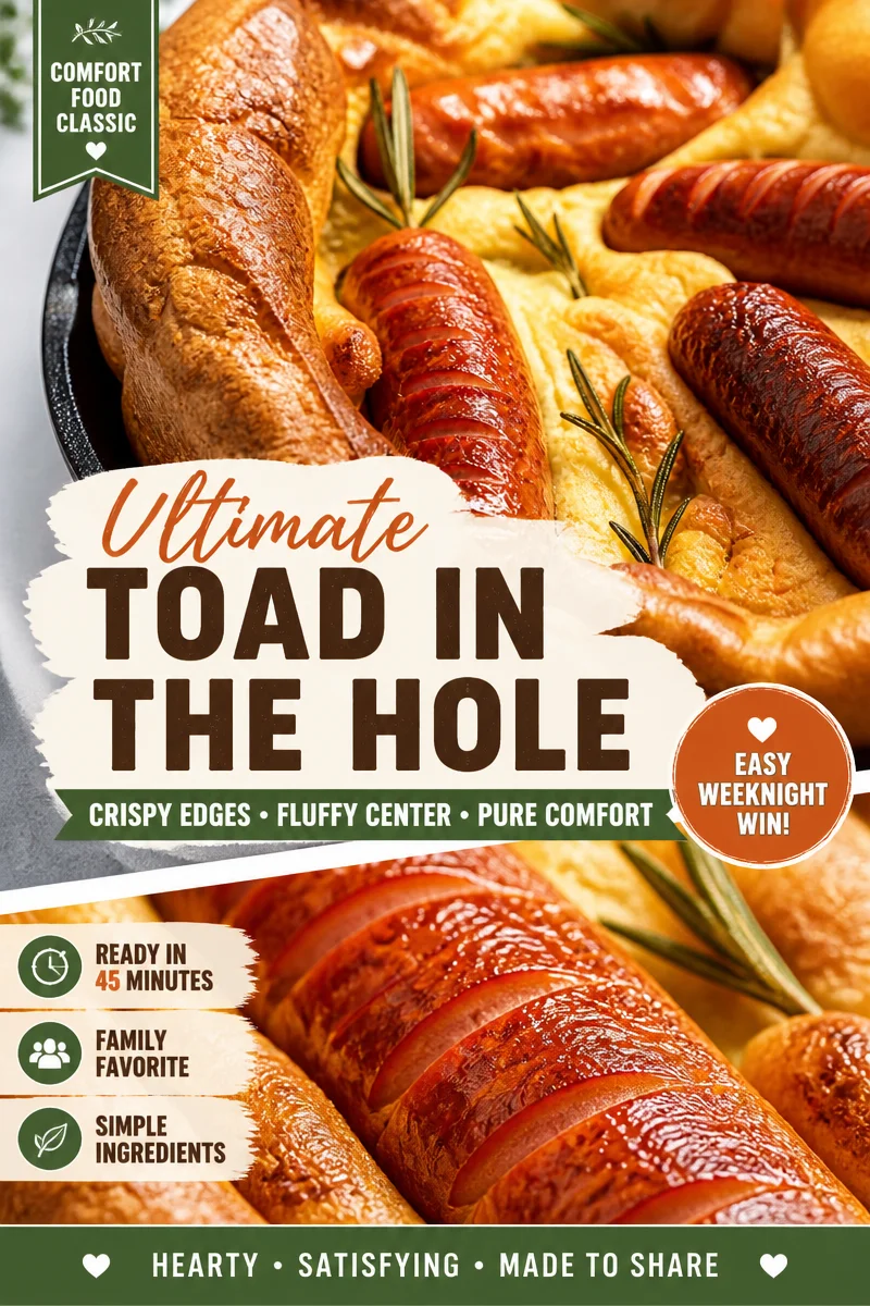 Easy Toad in the Hole — British Sausage Yorkshire