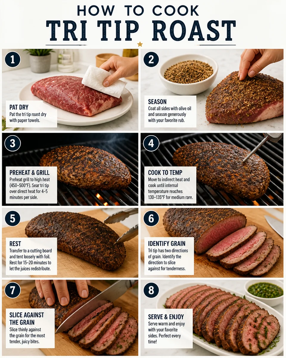 Easy Tri Tip Roast — Santa Maria Style Grilled