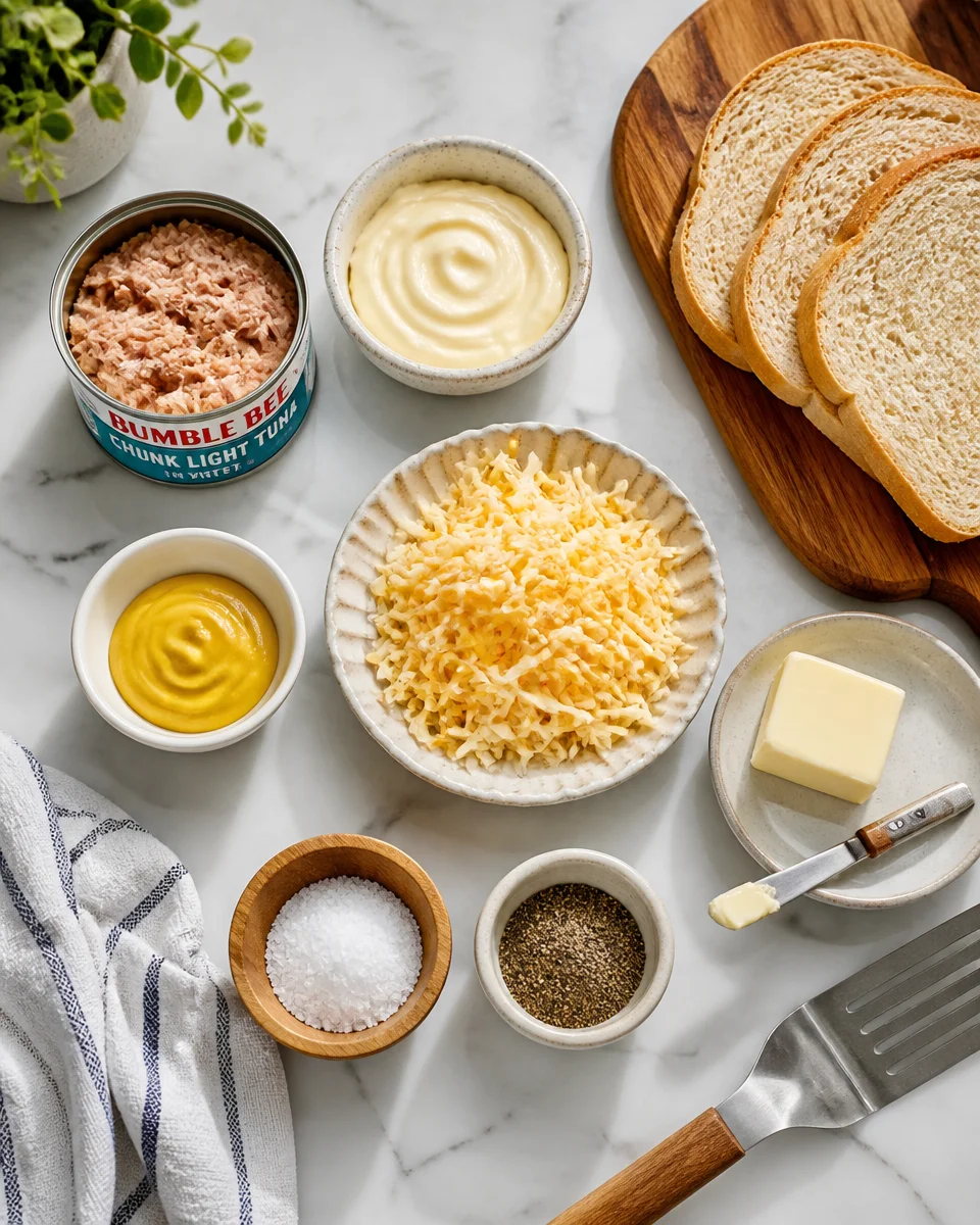 Easy Tuna Melt Sandwich — Grilled Cheesy Classic