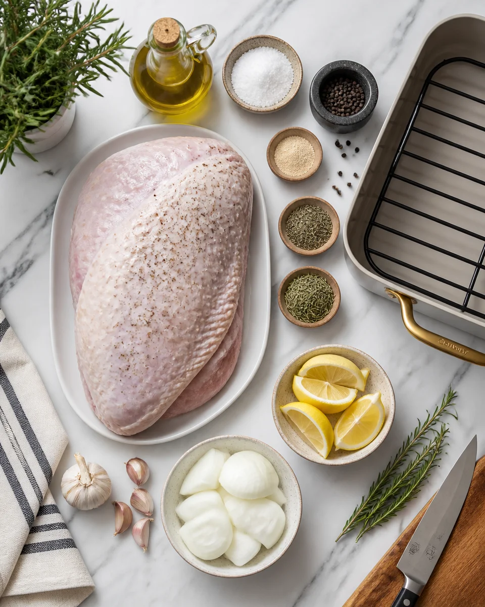 Easy Turkey Breast — Oven Roasted