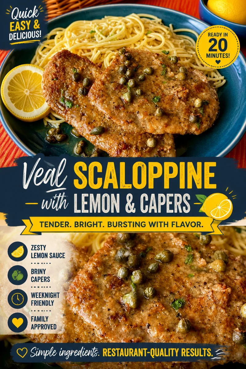 Easy Veal Scaloppine — Lemon Butter Sauce