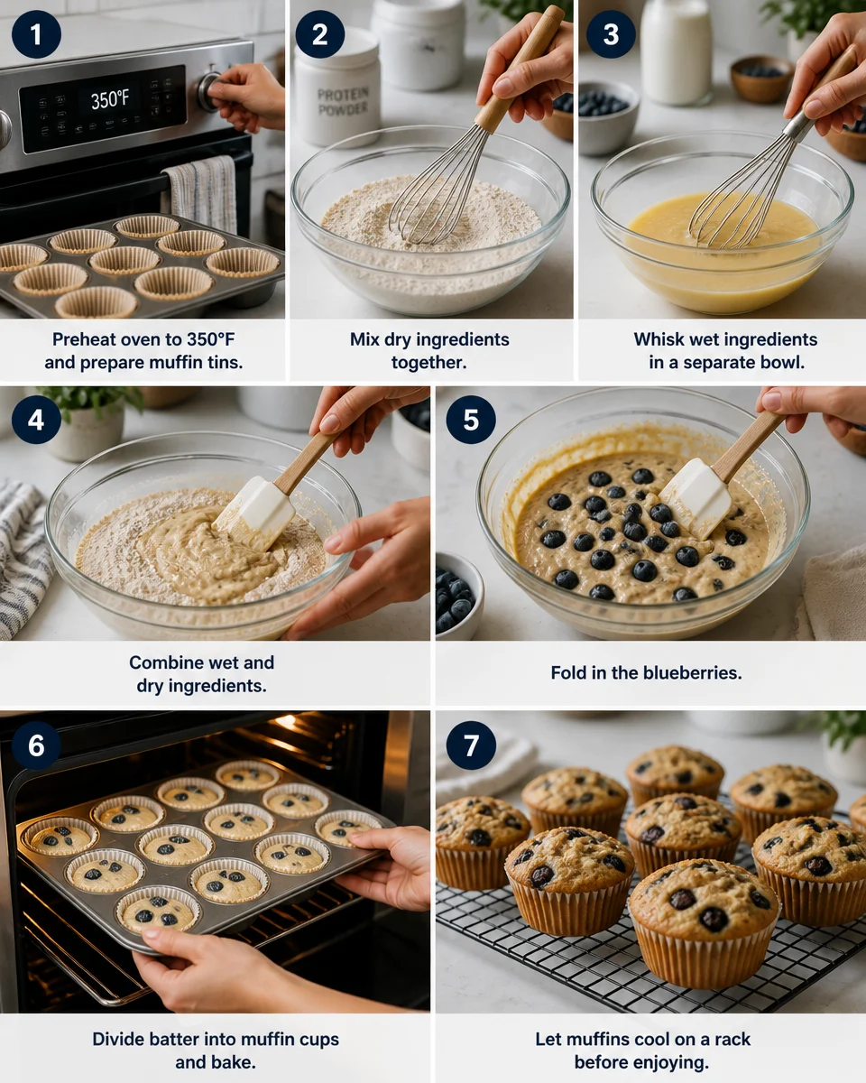 Blueberry Protein Muffins