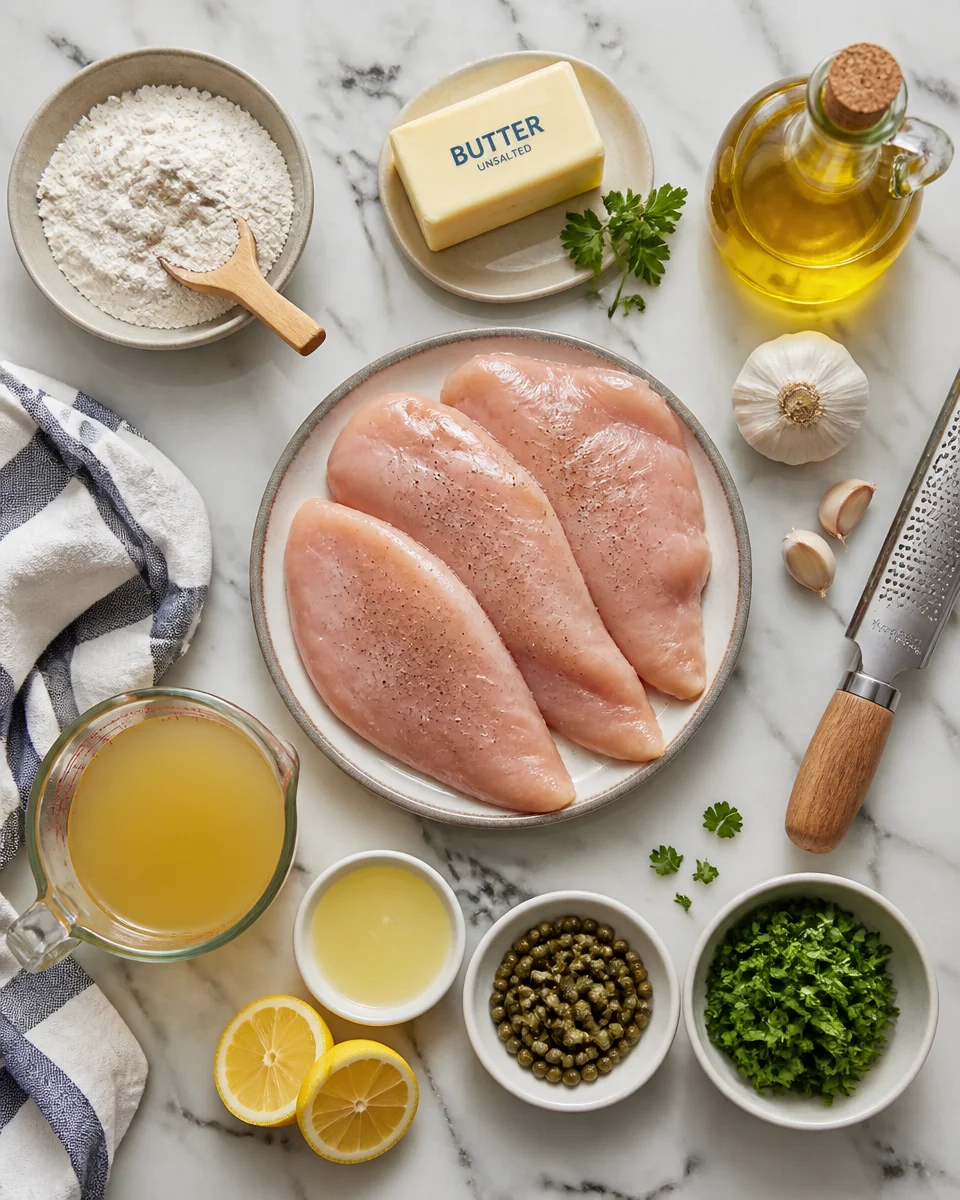 Chicken Piccata with Lemon Caper Sauce