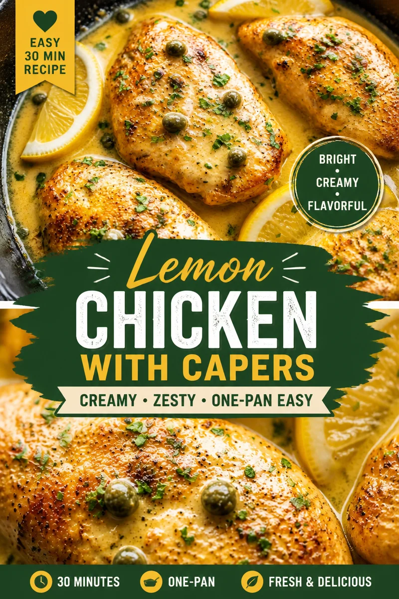 Chicken Piccata with Lemon Caper Sauce