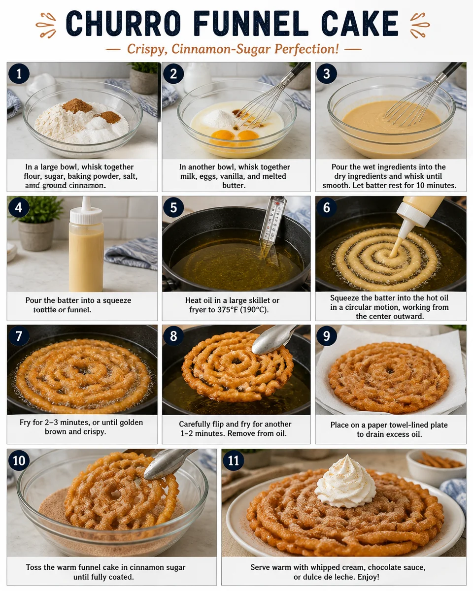 Churro Funnel Cake