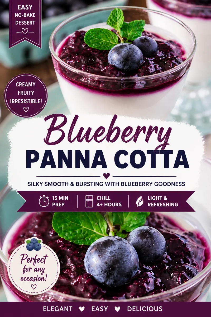 Classic Panna Cotta with Berry Sauce