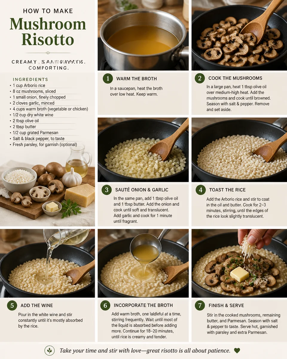 Creamy Mushroom Risotto
