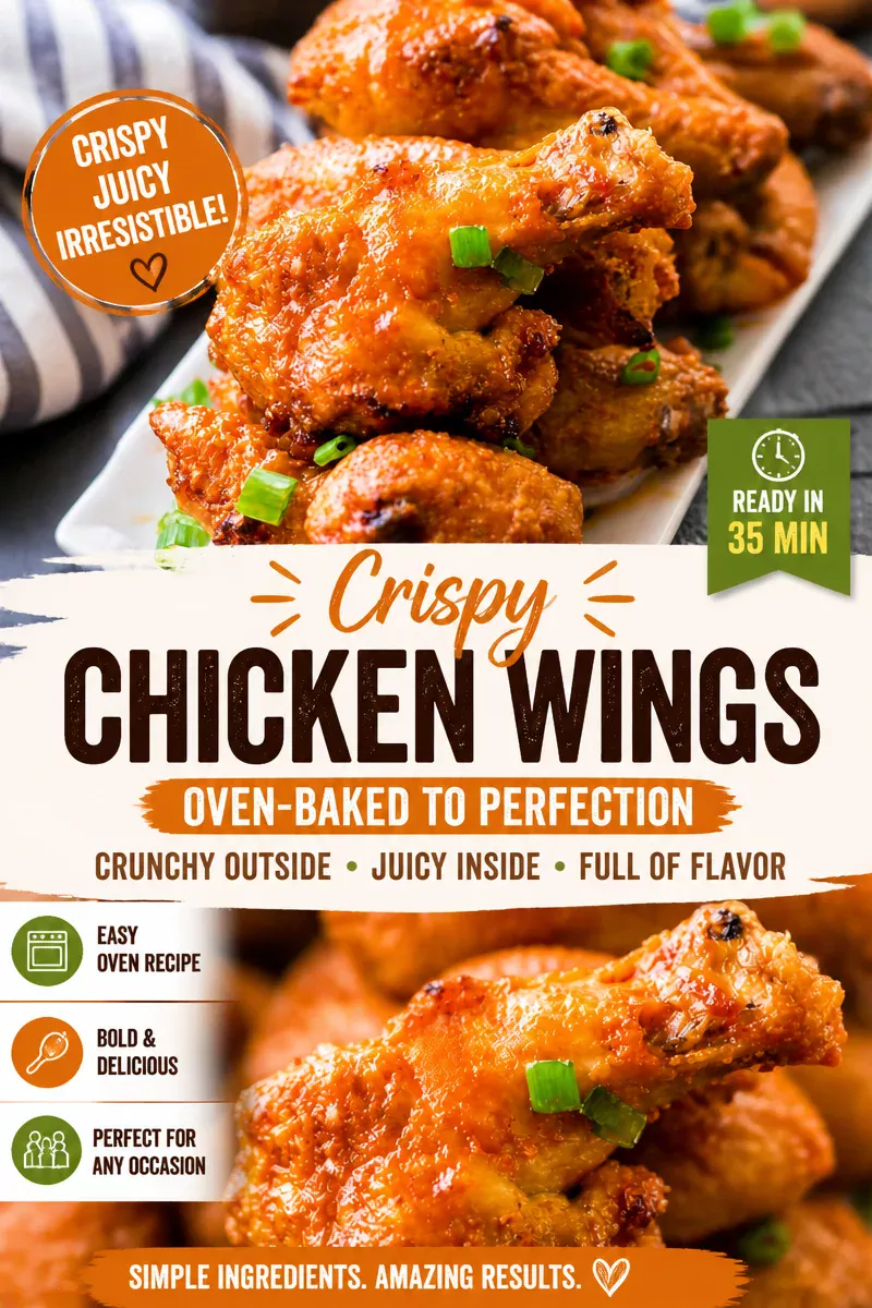 Crispy Baked Buffalo Chicken Wings