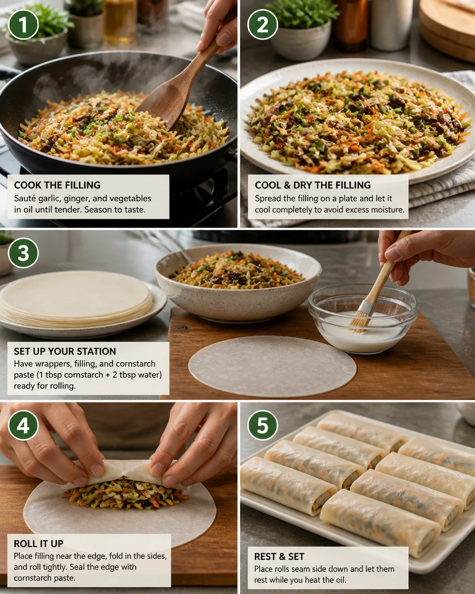 Crispy Vegetable Spring Rolls