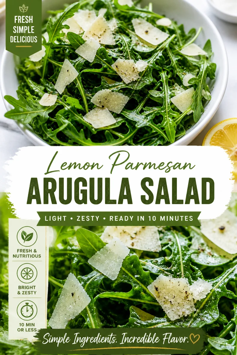 Easy Arugula Parmesan Salad — Lemon Olive Oil