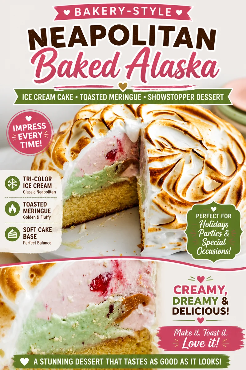 Easy Baked Alaska — Dome Ice Cream Meringue