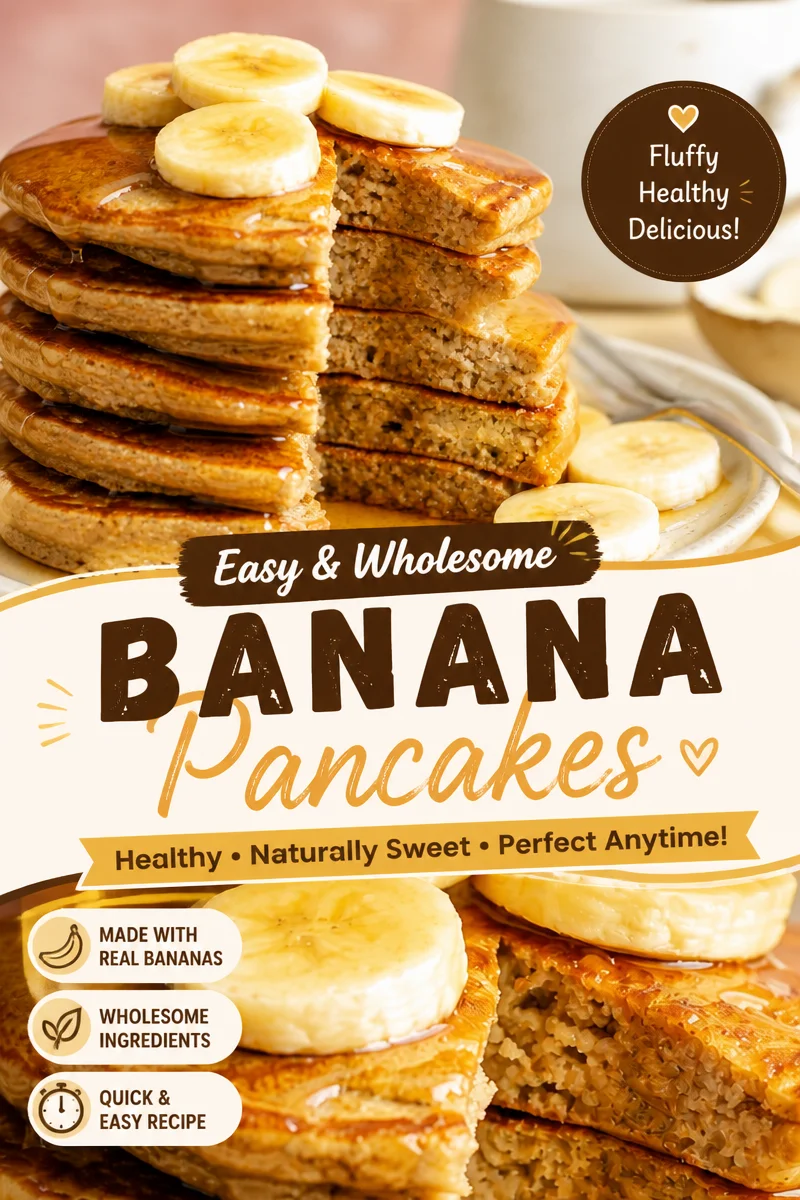Easy Banana Oat Pancakes — No Flour Healthy
