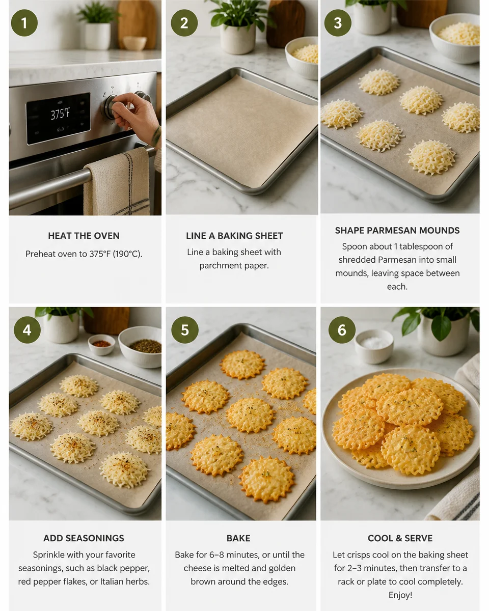 Easy Cheese Crisps — Parmesan Baked Crackers