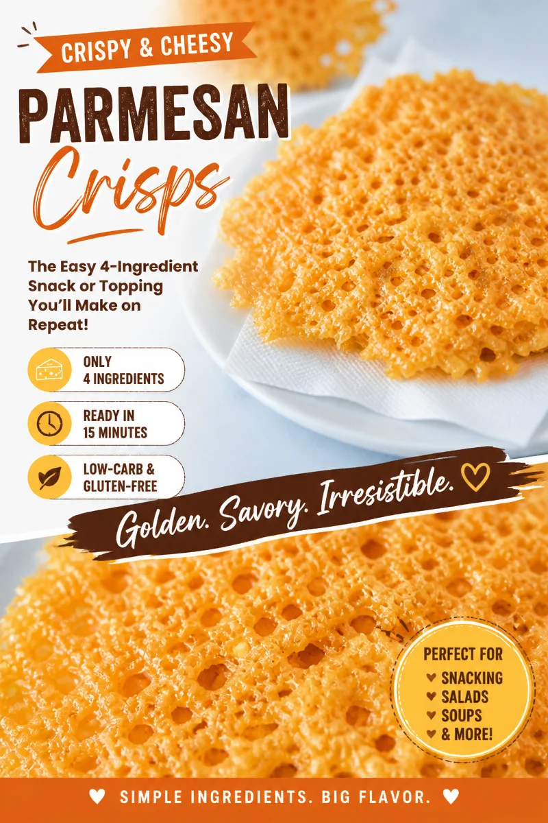 Easy Cheese Crisps — Parmesan Baked Crackers