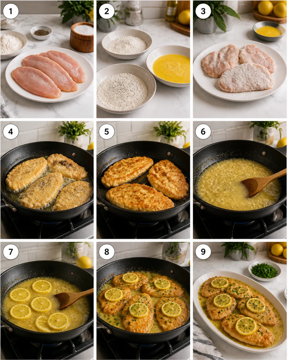 Easy Chicken Francese — Egg Battered Lemon Skillet