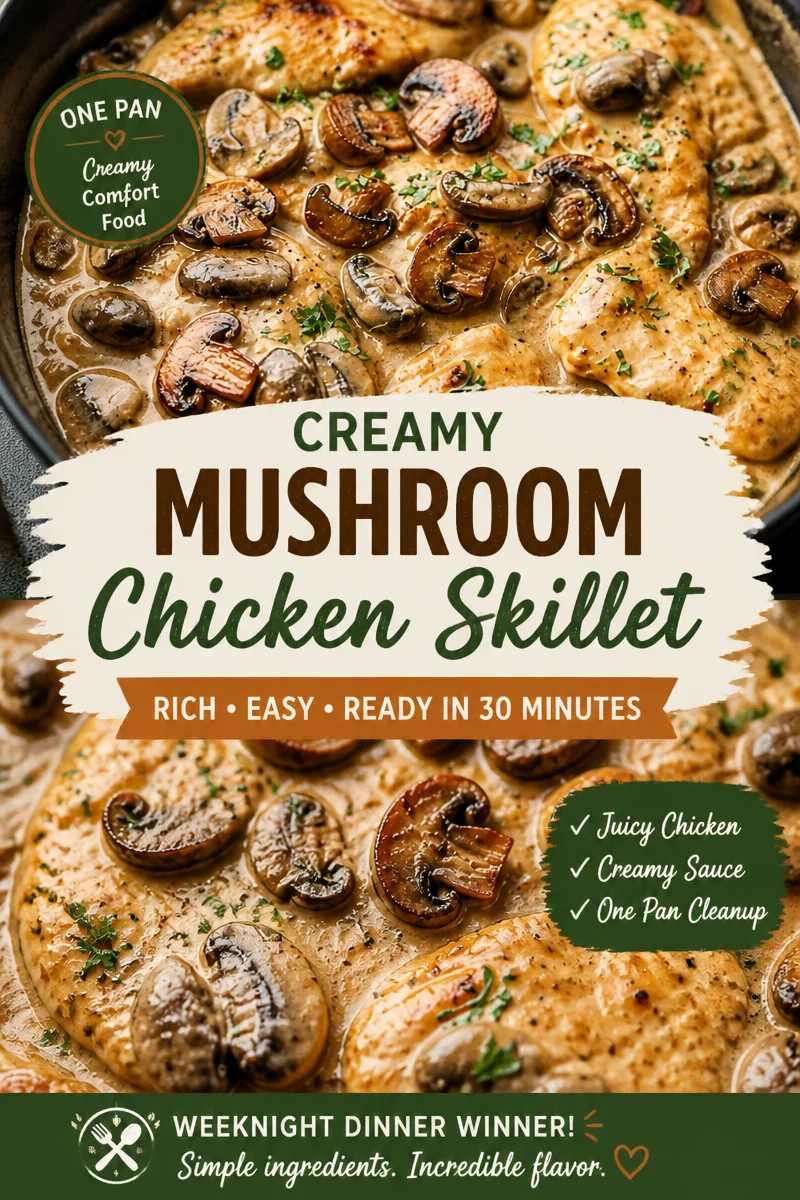 Easy Chicken Marsala — Mushroom Wine Sauce Skillet