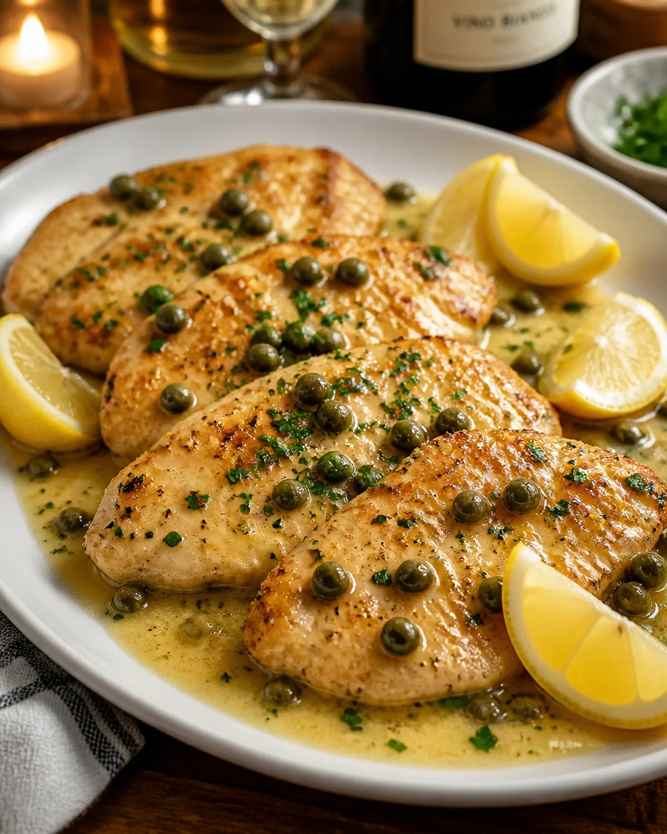 Easy Chicken Piccata — Lemon Caper Butter Sauce