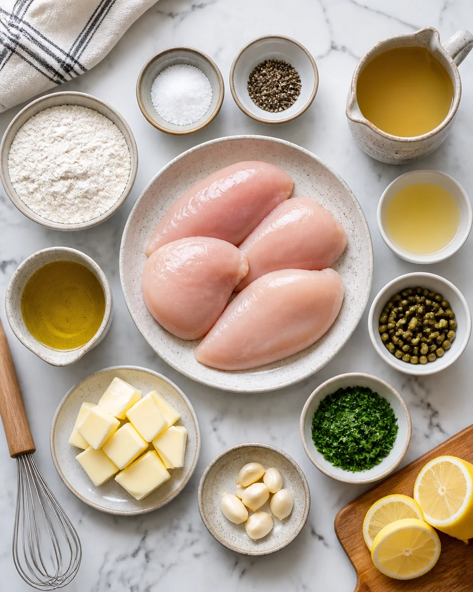 Easy Chicken Piccata — Lemon Caper Butter Sauce