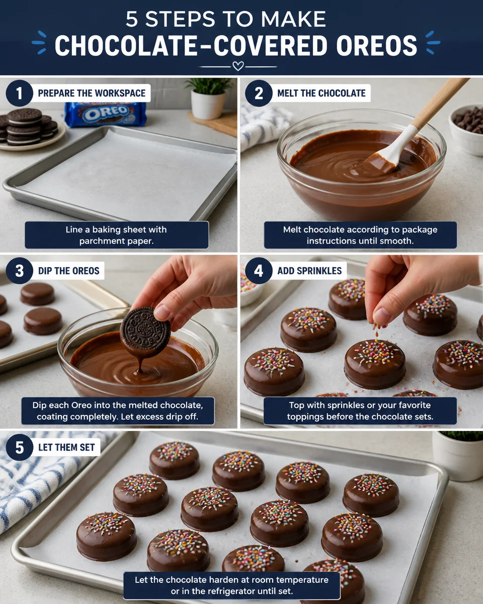 Easy Chocolate Covered Oreos — Party Treat