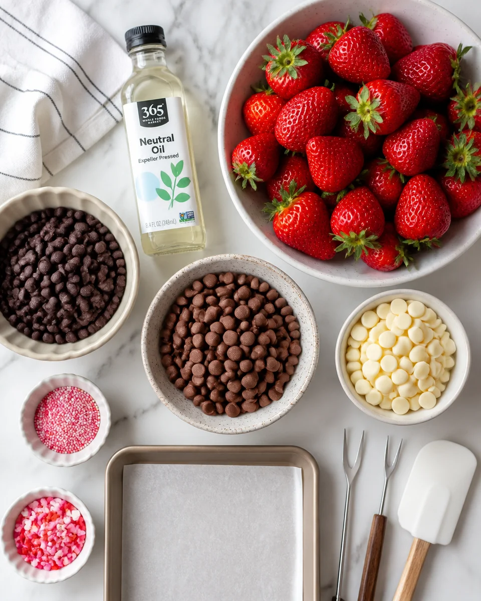 Easy Chocolate Covered Strawberries — Valentine Gift