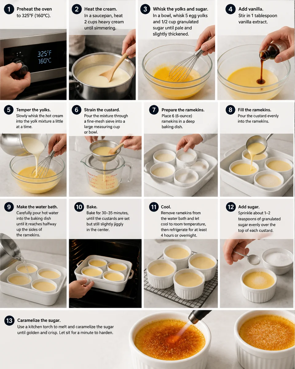 Easy Creme Brulee — Classic French Vanilla Custard