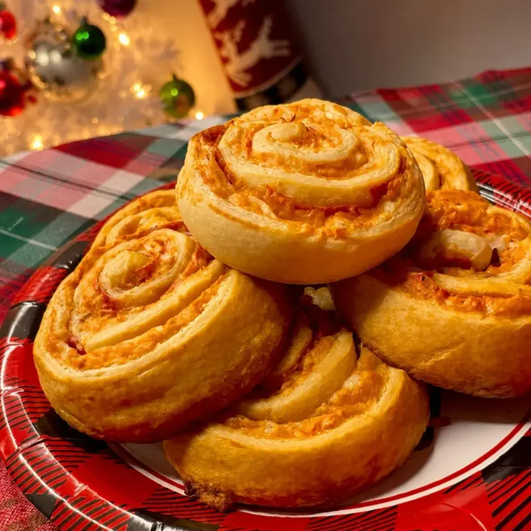 Delicious easy Crescent Roll Appetizers displayed on a platter for a party.