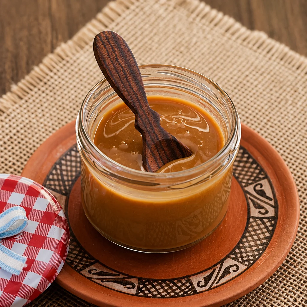 Easy Dulce de Leche Cake with luscious caramel frosting and vanilla sponge.