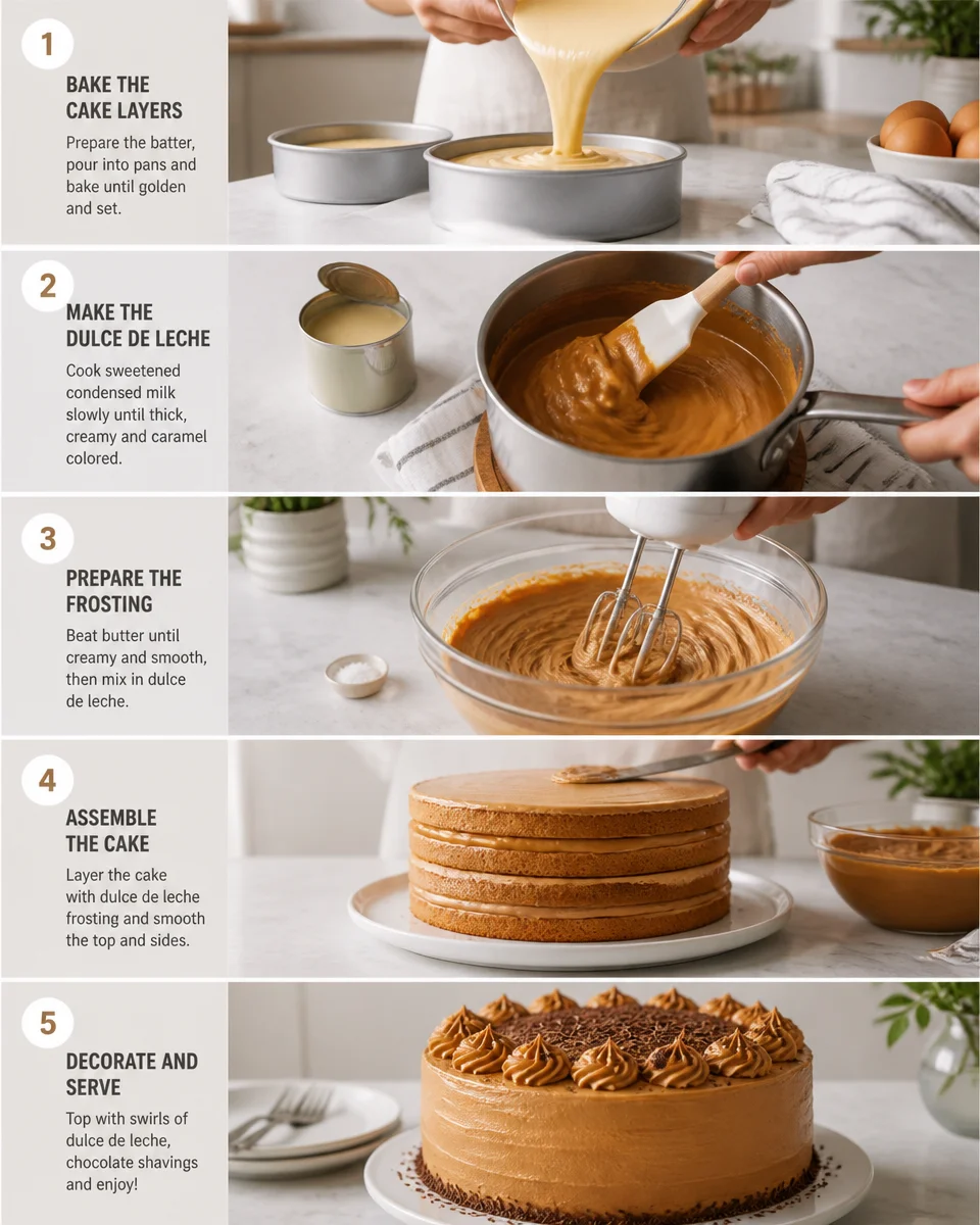 Easy Dulce de Leche Cake — Caramel Milk Layered