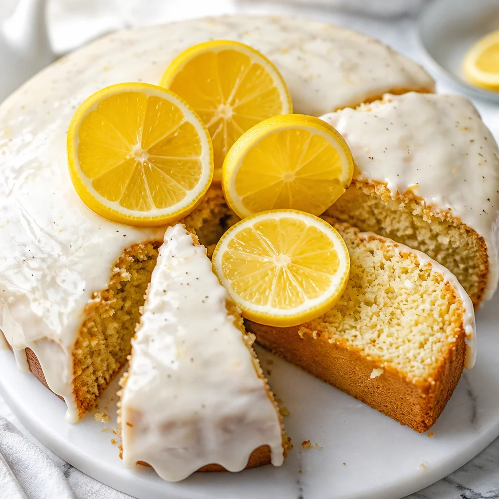 Easy Earl Grey Cake with Lavender Honey Frosting on a decorative plate.