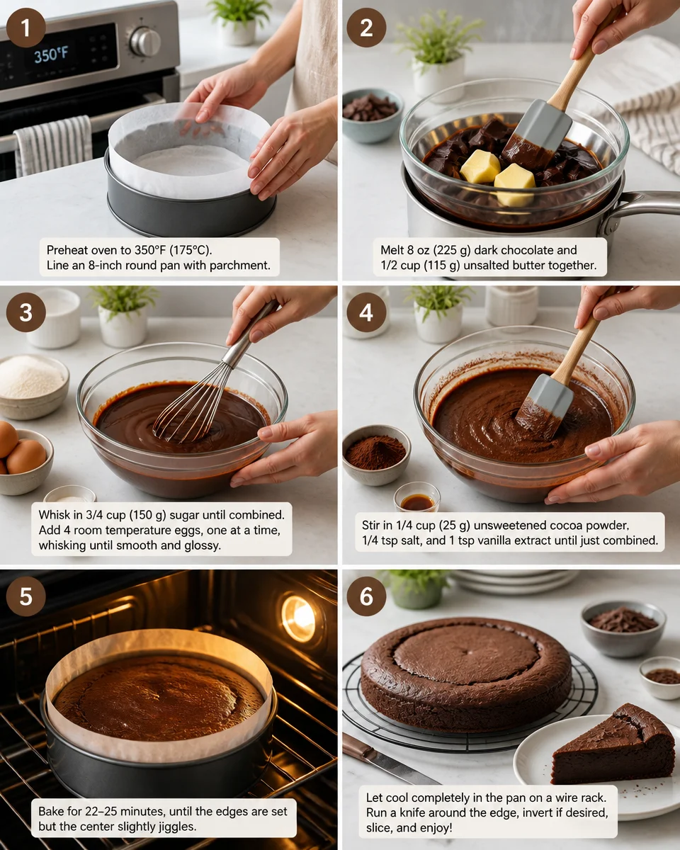 Easy Flourless Chocolate Cake — Gluten Free