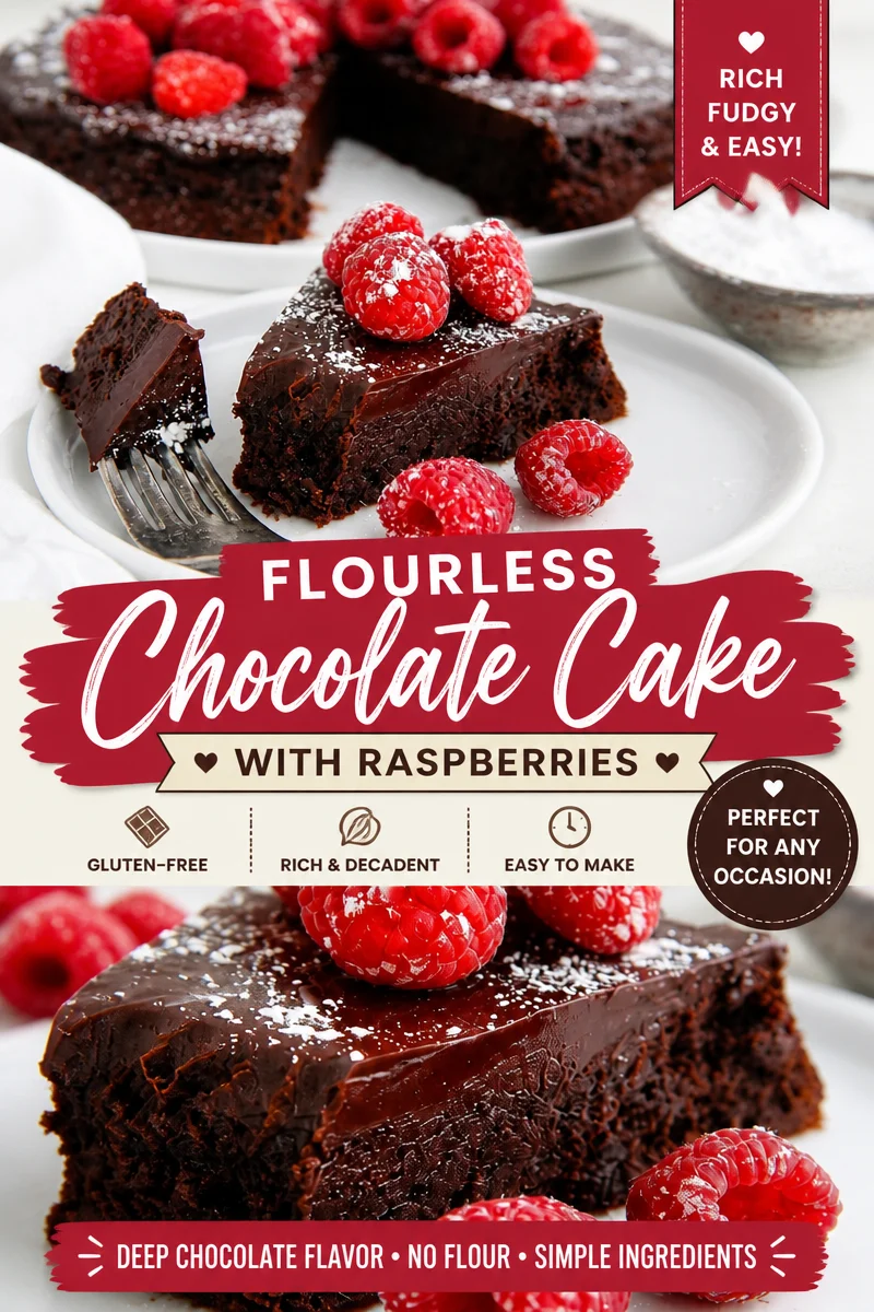 Easy Flourless Chocolate Cake — Gluten Free