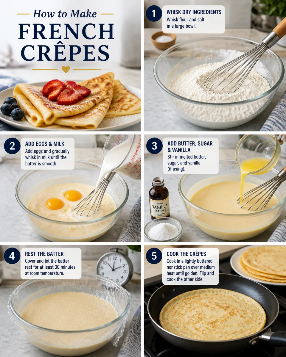 Easy French Crepes — Sweet or Savory Thin Pancake