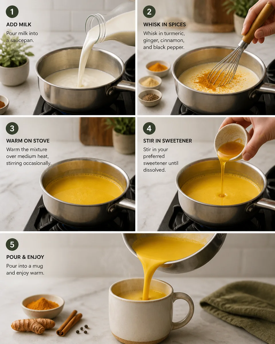 Easy Golden Milk — Turmeric Anti Inflammatory