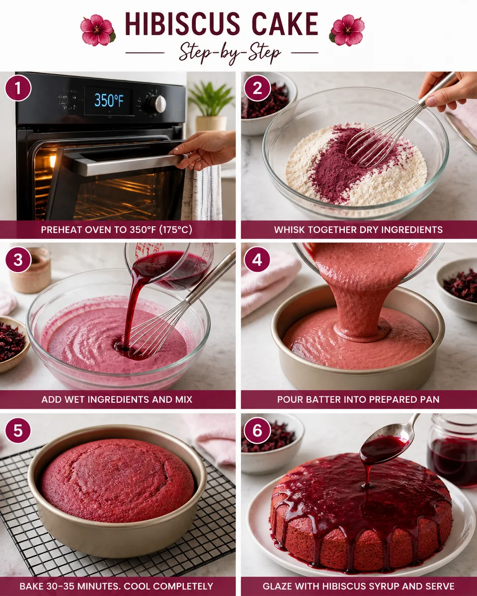 Easy Hibiscus Cake — Tart Floral Pink