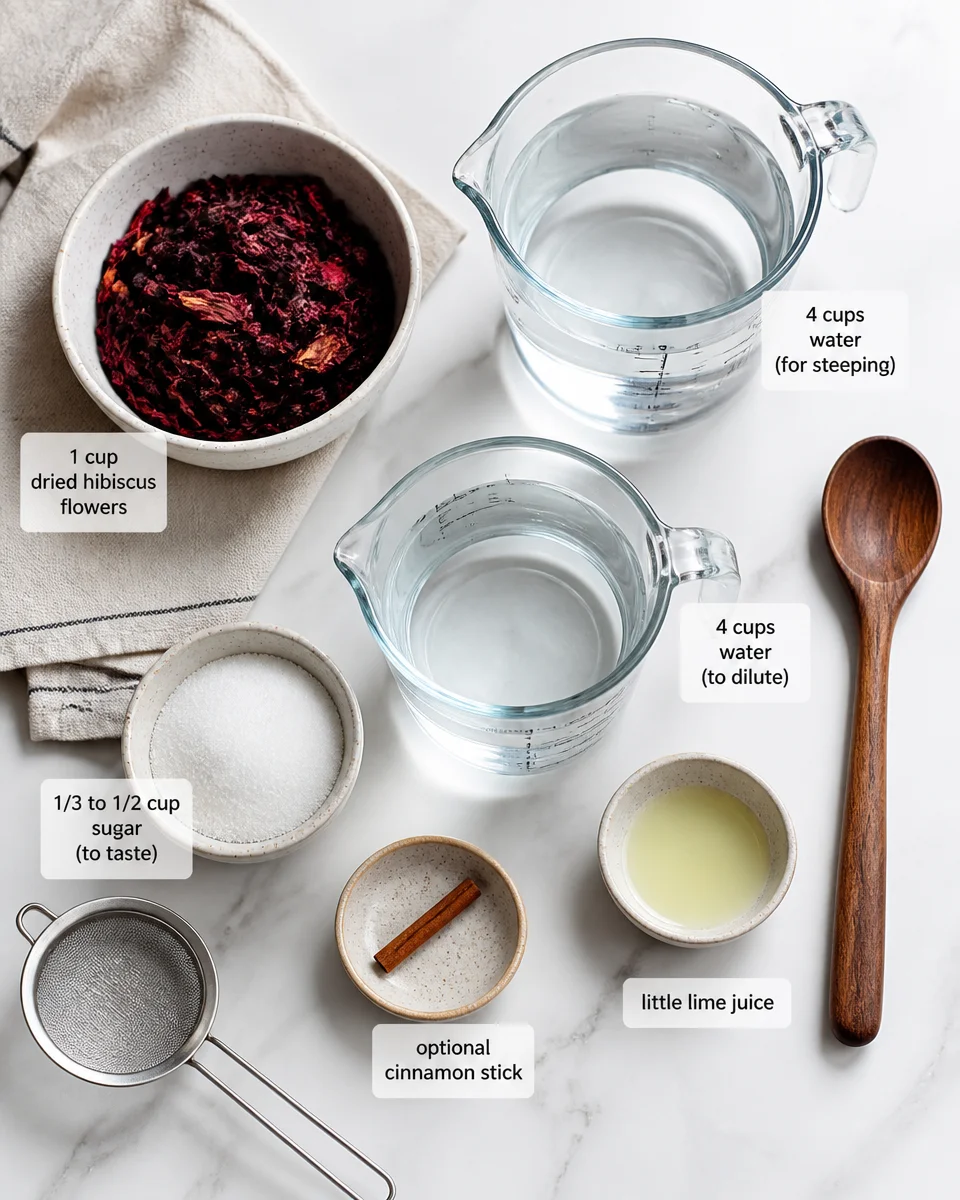Easy Hibiscus Cooler — Agua de Jamaica