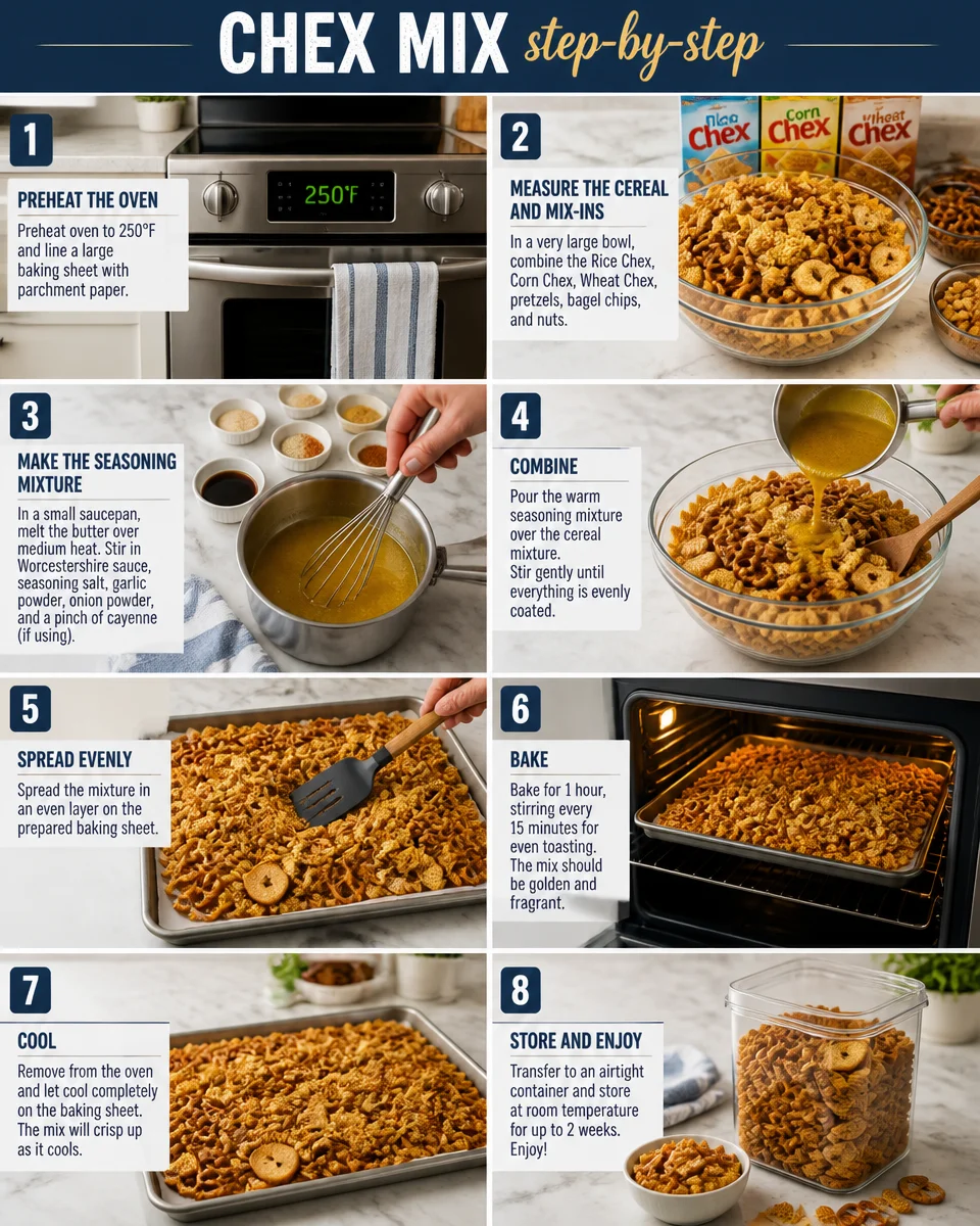Easy Homemade Chex Mix — Party Snack Mix