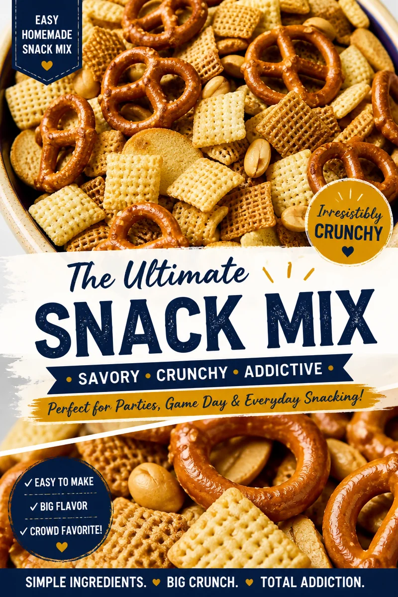 Easy Homemade Chex Mix — Party Snack Mix