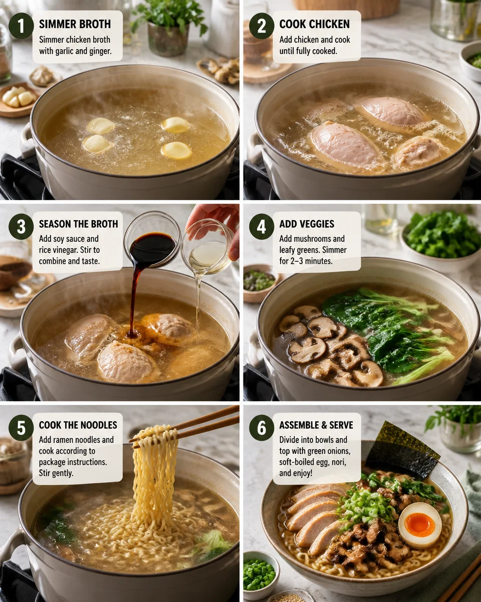 Easy Homemade Chicken Ramen Bowl