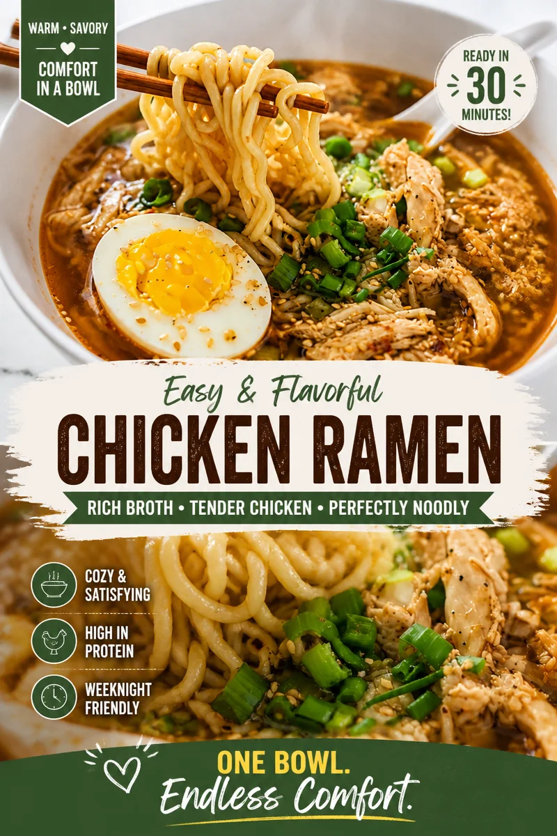 Easy Homemade Chicken Ramen Bowl