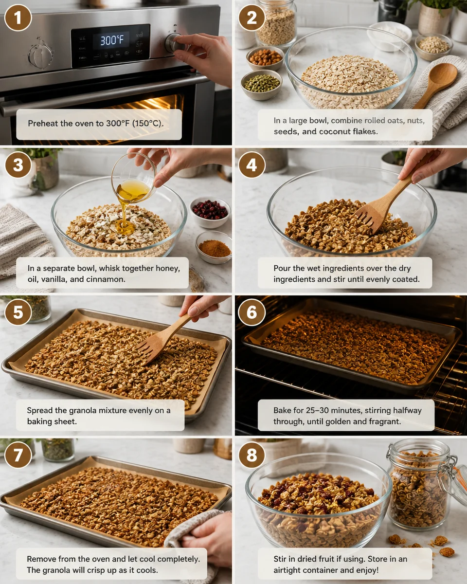 Easy Homemade Granola Clusters — Honey Oat
