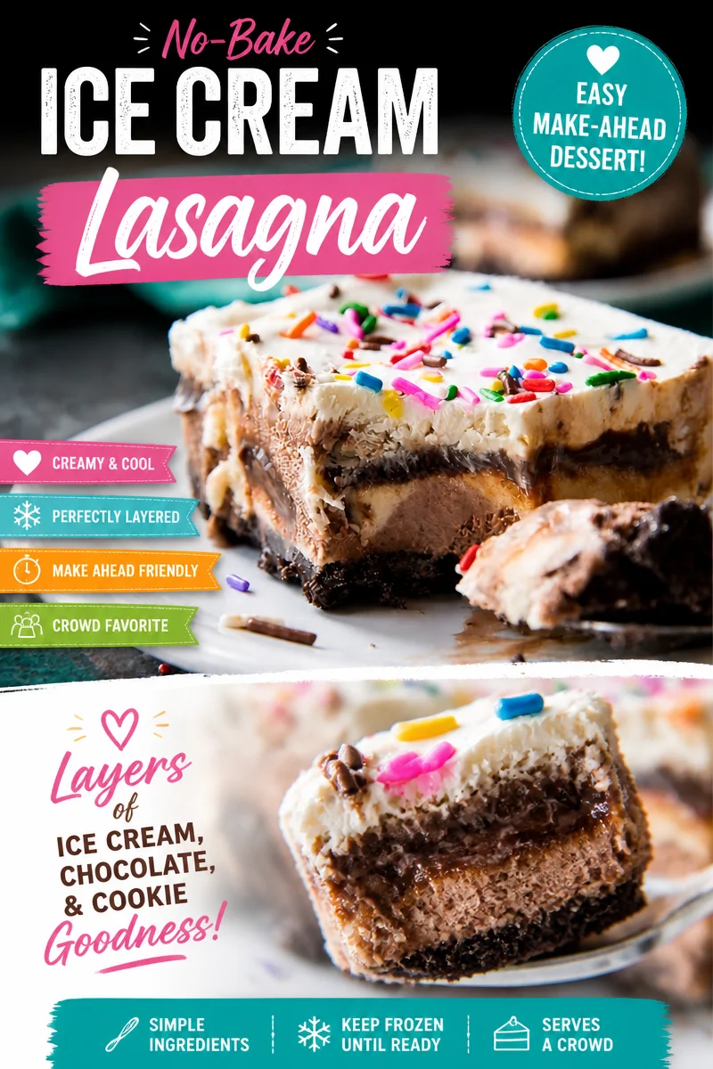 Easy Ice Cream Cake — No Bake Layered Dessert