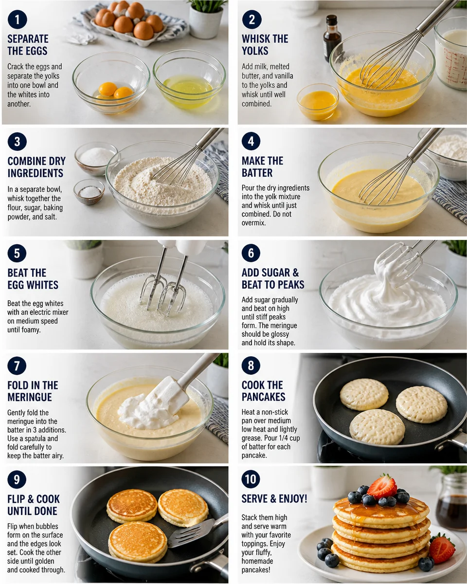 Easy Japanese Fluffy Pancakes — Souffle Style