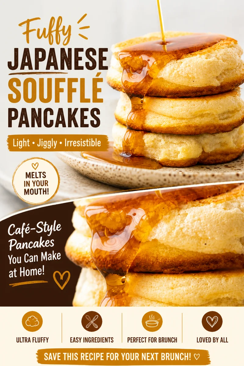 Easy Japanese Fluffy Pancakes — Souffle Style