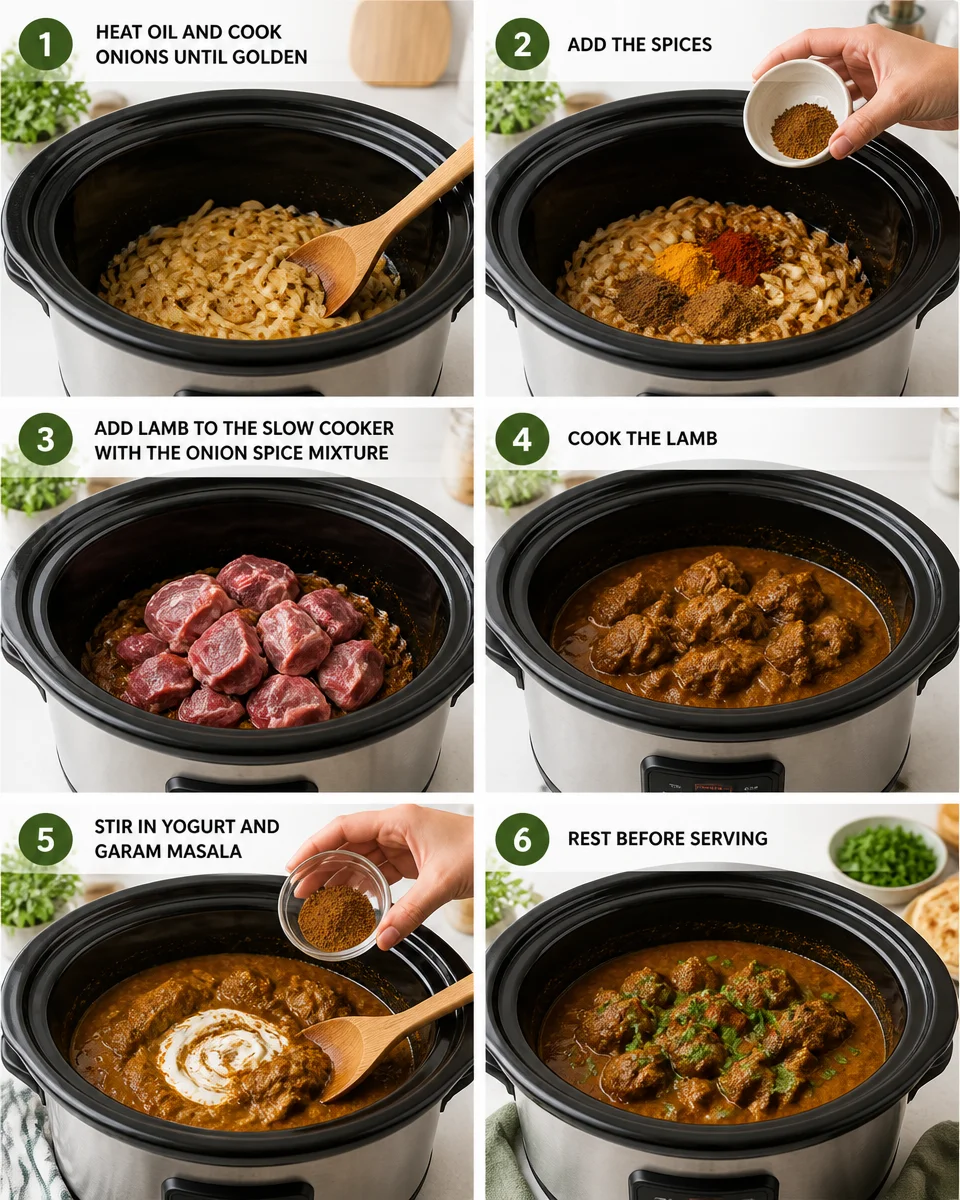Easy Lamb Curry — Indian Slow Cooked Spiced