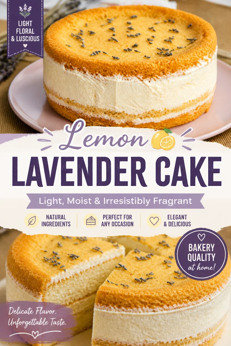 Easy Lavender Honey Cake — Floral Elegant