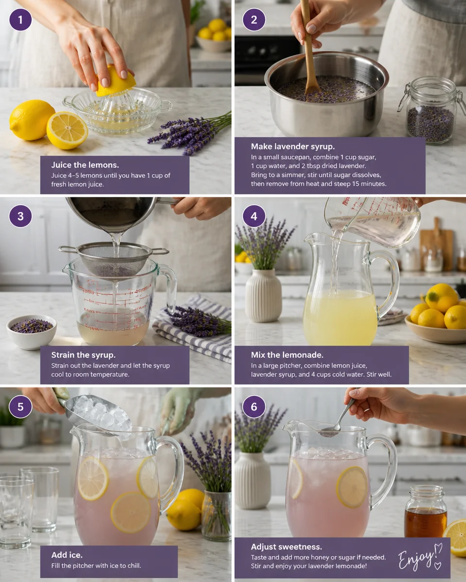 Easy Lavender Lemonade — Floral Purple Summer