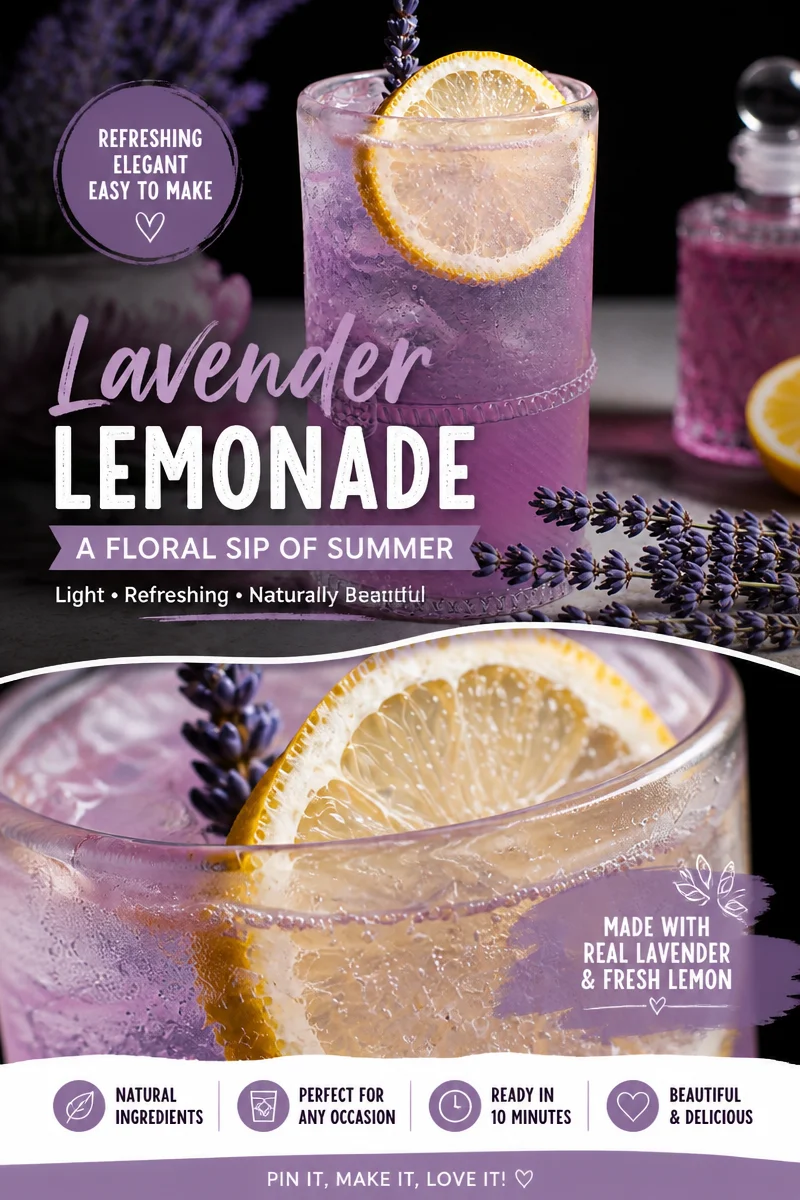 Easy Lavender Lemonade — Floral Purple Summer