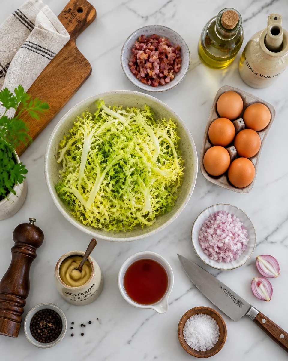 Easy Lyonnaise Salad — French Poached Egg Frisee